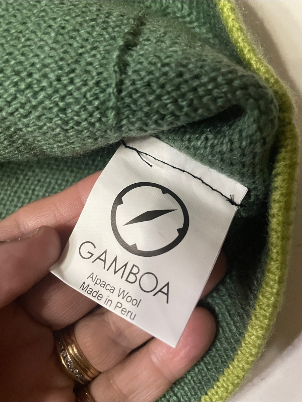 Gamboa Alpaca Wool cardigan made in Peru medium - Picture 4 of 8